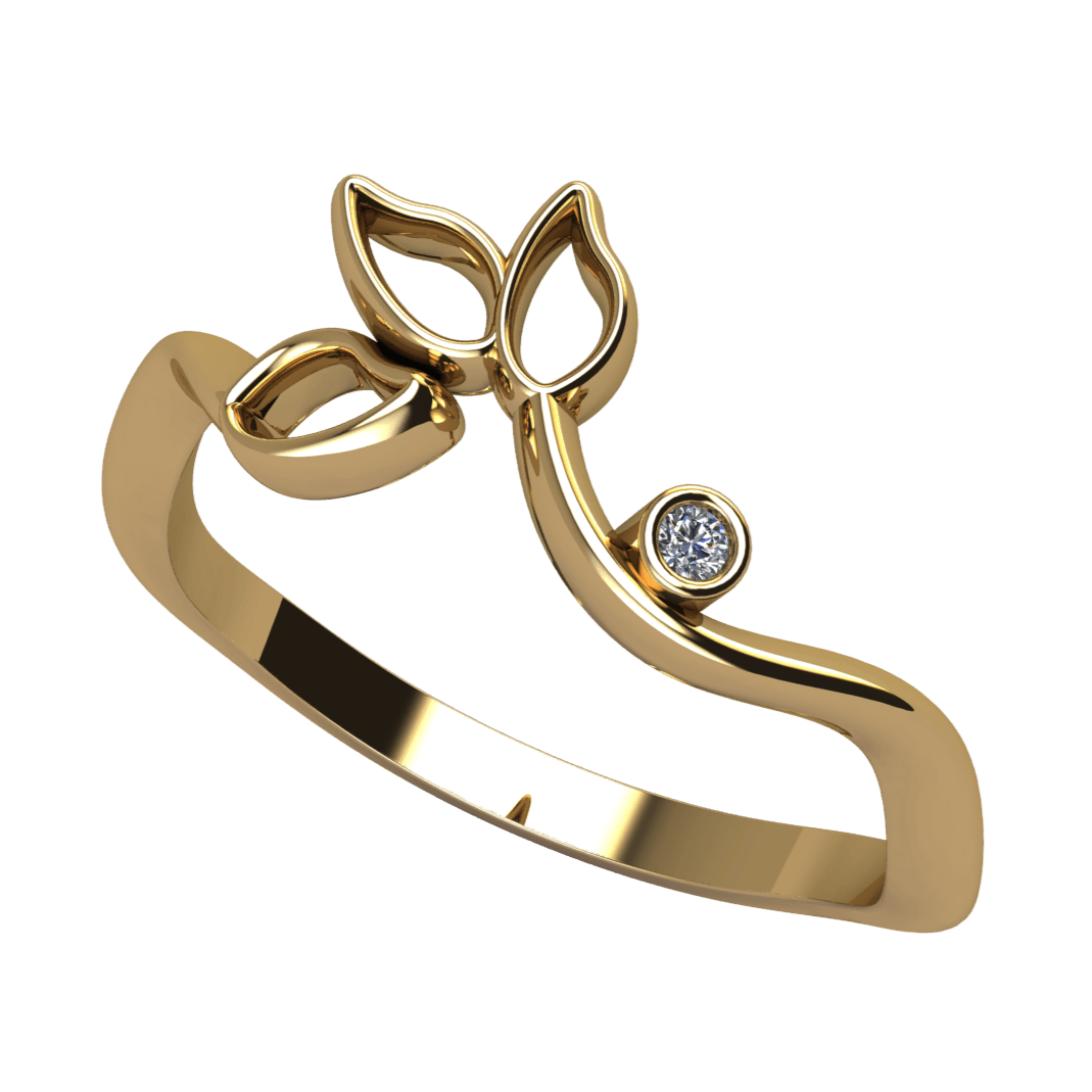 Bespoke Floral 3 Petals - BVW Jewelers - Fine Engagement Rings & Custom Designs