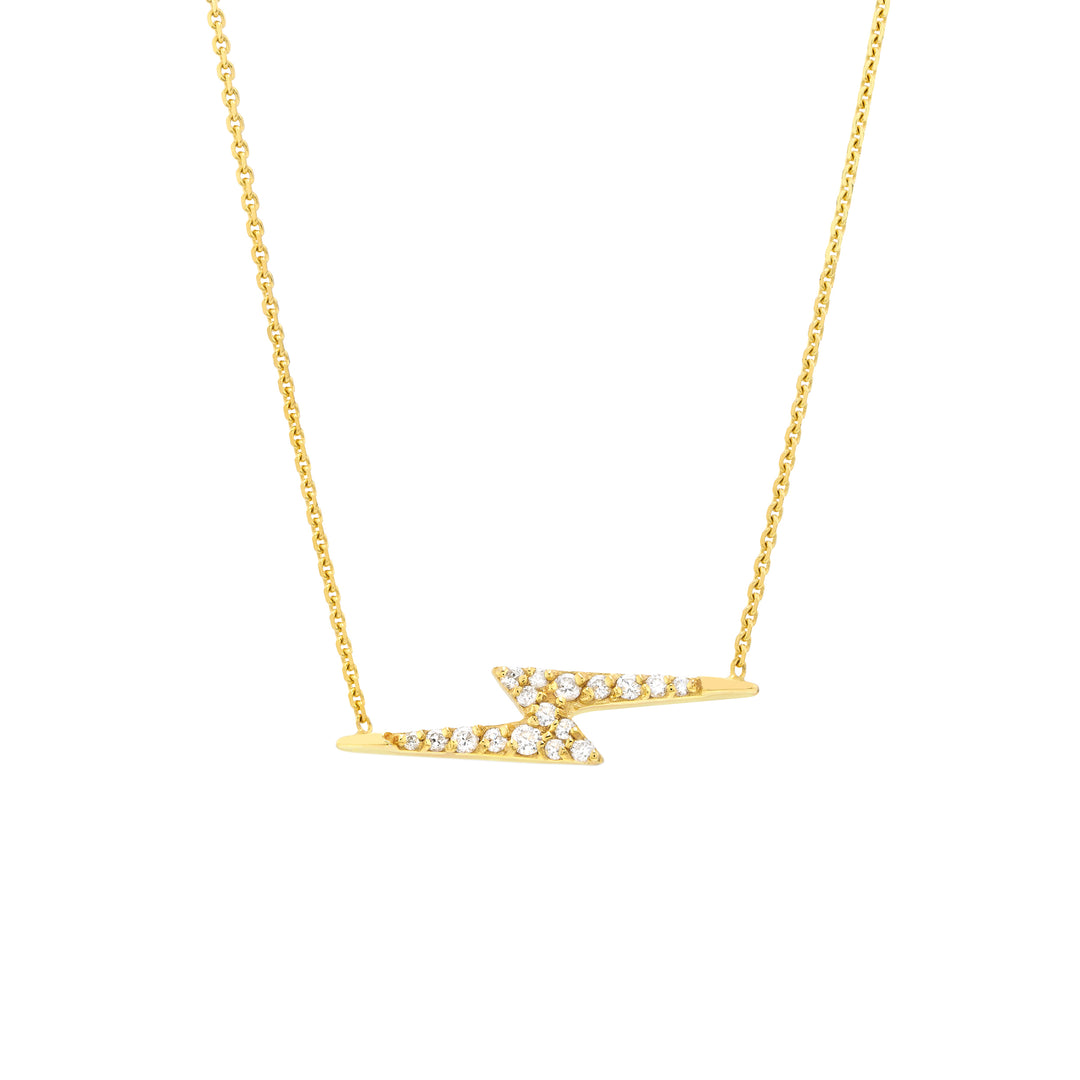 Diamond Thunderbolt Necklace