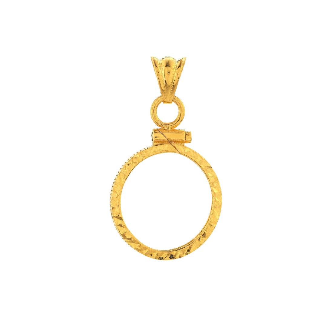 Canadian Maple Leaf 1/10 Oz Diamond Cut Bezel