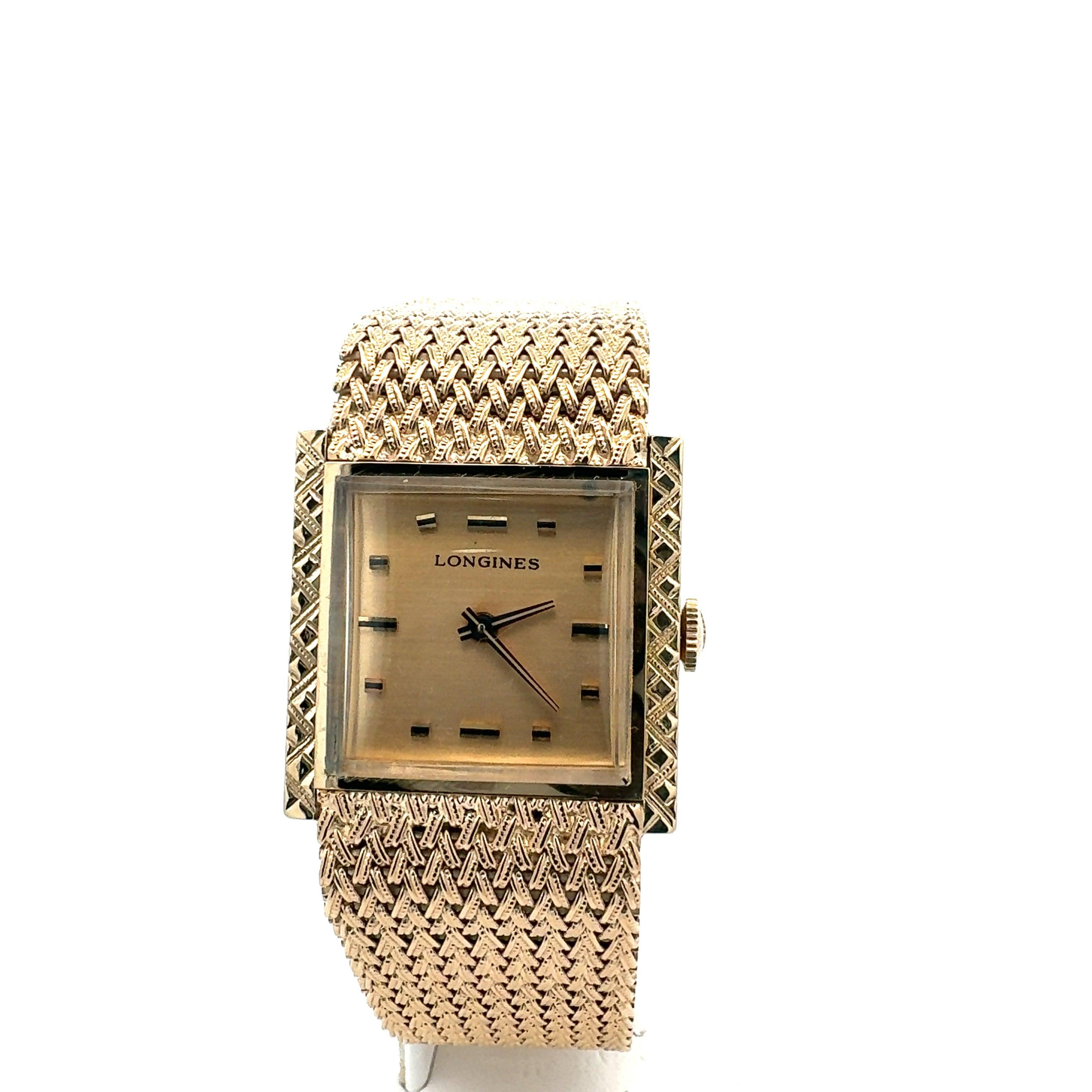 Vintage 14K Yellow Gold Longines Watch
