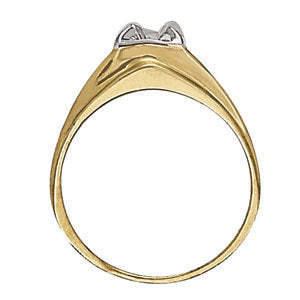 Platinum 1 CT Round Diamond Mens Solitaire Ring