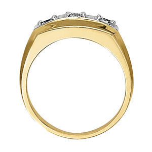 14K White Gold 1ctw Round Diamond Three-Stone Ring