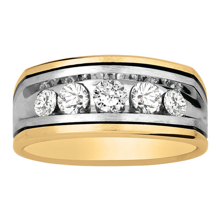 18K White Gold Round Diamond Fashion Ring