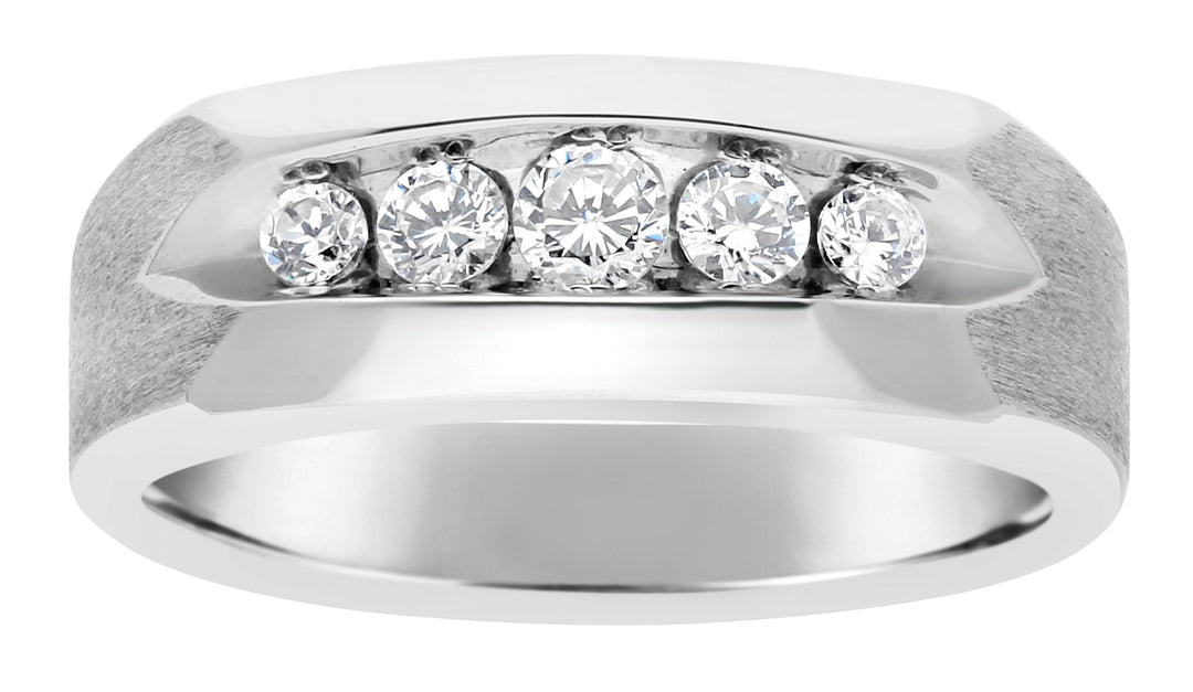14K White Gold 1 CT Diamond Fashion Ring
