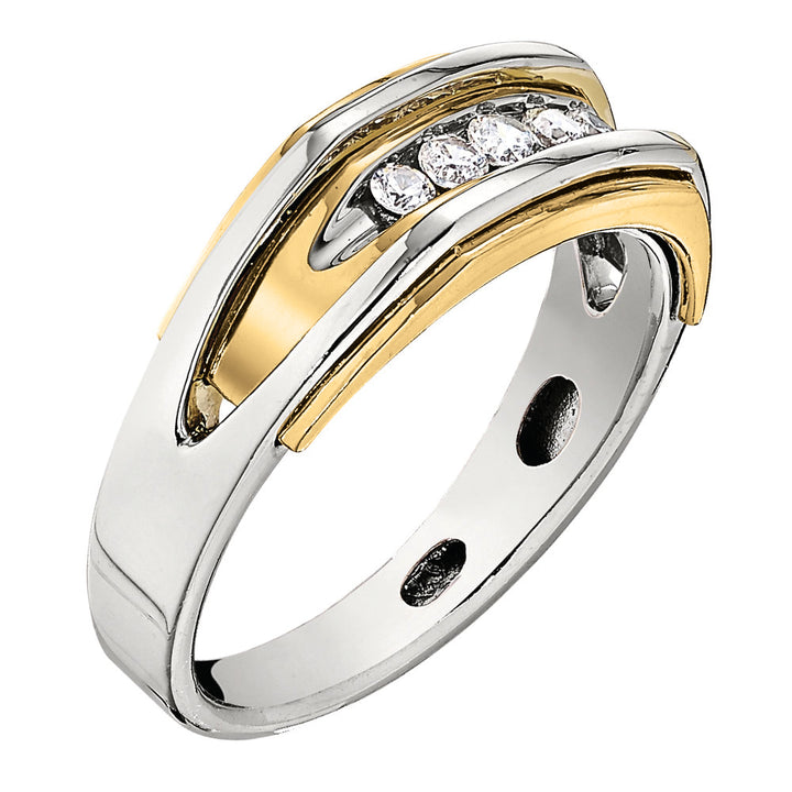 14K White Gold Multi-Diamond Fashion Ring