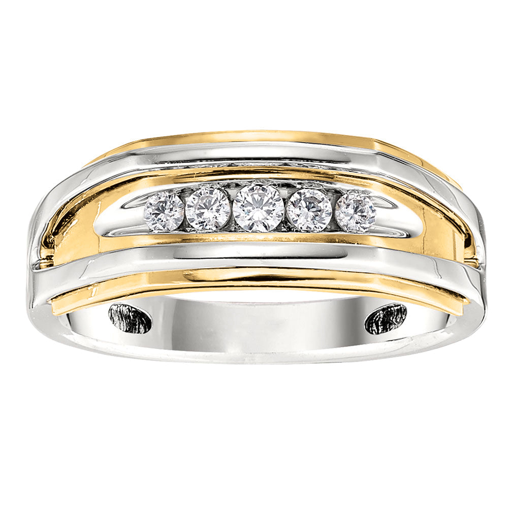 14K White Gold Multi-Diamond Fashion Ring