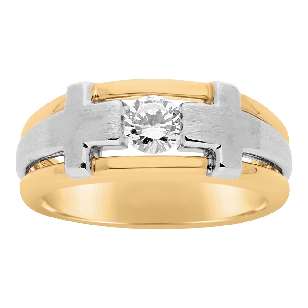 14K White Gold 1/2 ct tw Solitaire Diamond Ring