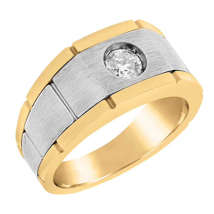 18K White Gold 1CT Round Diamond Ring