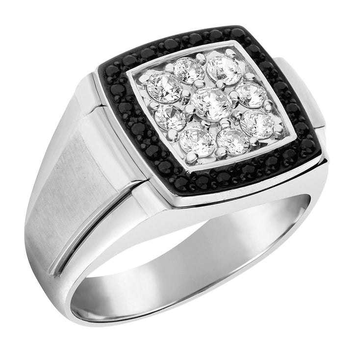 14K White Gold Multi-Diamond Fashion Ring