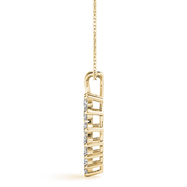 18K Yellow Gold Multi-Diamond Fashion Pendant