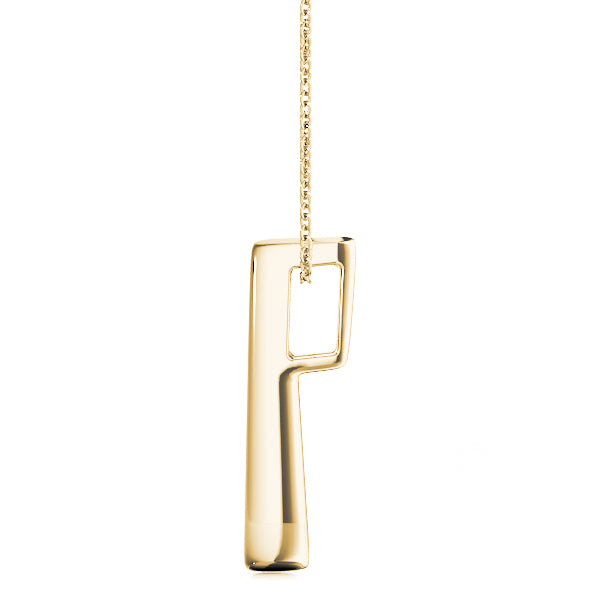 14K Yellow Gold 1 ct tw Three Stone Diamond Pendant