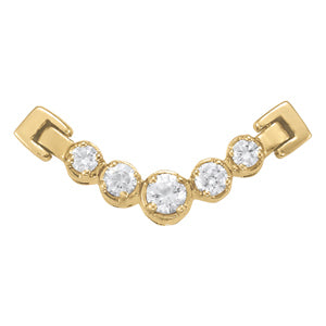 18K White Gold Round Diamond Fashion Pendant