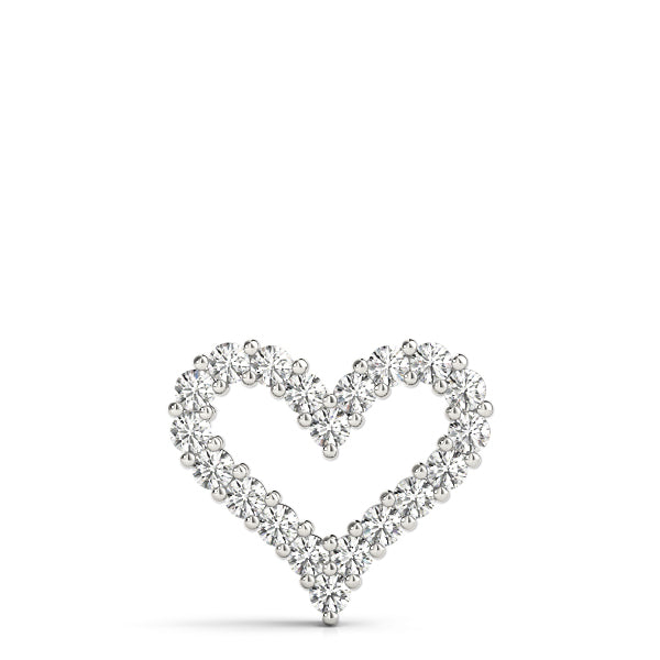 14K White Gold Diamond Fashion Pendant