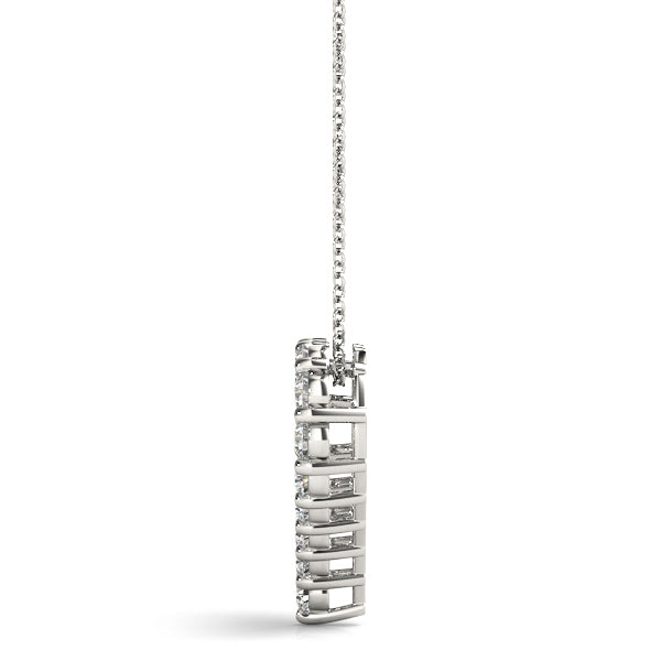 Platinum 1 CT Diamond Fashion Pendant Necklace