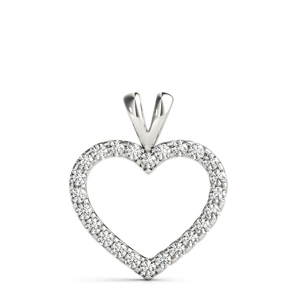 18K White Gold Multi-Diamond Fashion Pendant