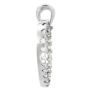 14K White Gold Multi-Diamond Fashion Pendant