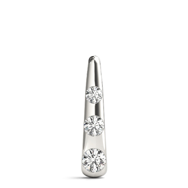 14K White Gold 0.35ctw Round Diamond Pendant