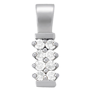 14K White Gold 1/2 ct tw Fashion Diamond Pendant