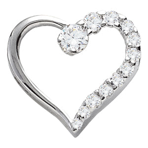 0.50 CT Round Diamond Fashion Pendant