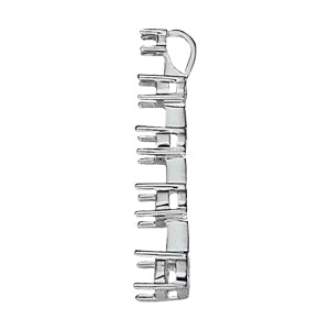 14K White Gold 1 CT Diamond Journey Pendant
