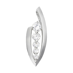 0.88 CTW Diamond Journey Pendant