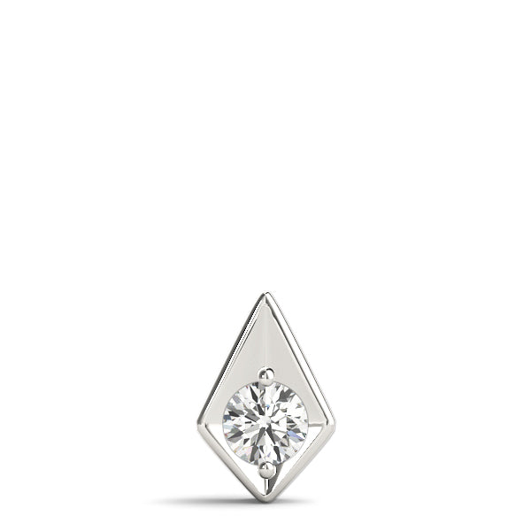 1/2 CT Platinum Round Diamond Solitaire Pendant