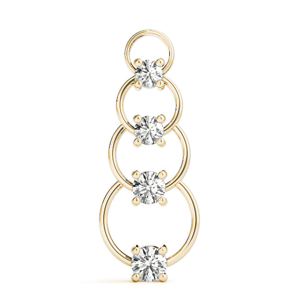 14K Yellow Gold 1 ct tw Fashion Diamond Pendant