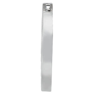 18K White Gold Multi-Diamond Circle Pendant