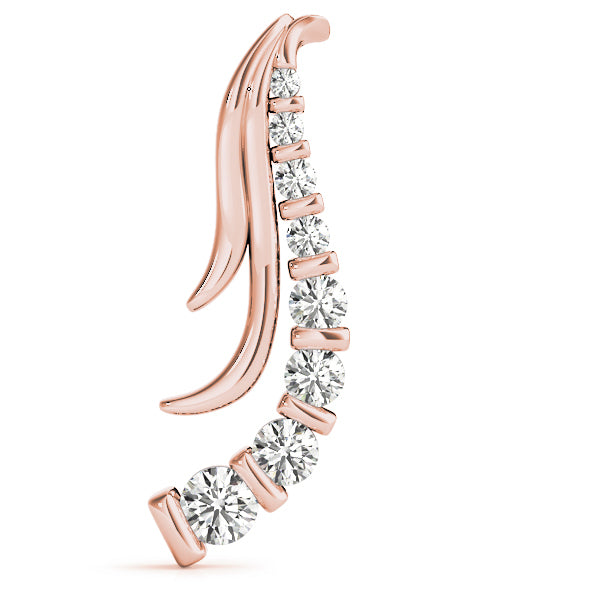 18K Rose Gold 1 ct tw Fashion Diamond Pendant