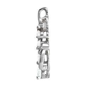 Platinum 1 CT Diamond Journey Pendant Necklace
