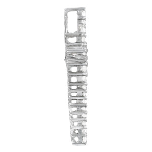 Platinum Round Diamond Religious Pendant