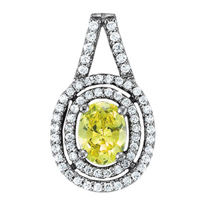 Diamond Multi-Stone Round Pendant