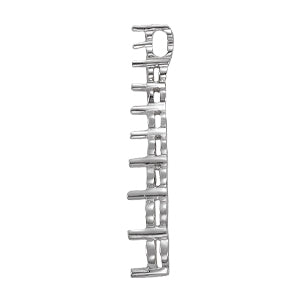 18K White Gold Round Diamond Pendant