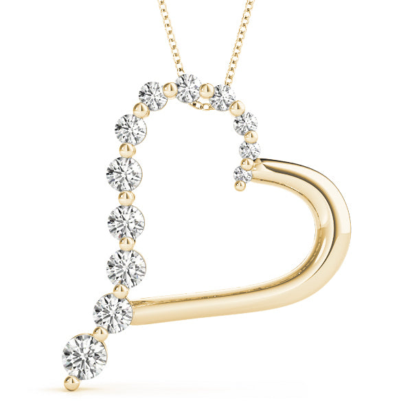 18K Yellow Gold Diamond Cluster Fashion Pendant