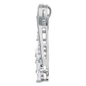 18K White Gold Multi-Diamond Fashion Pendant