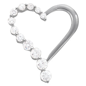 Platinum 1 CT Diamond Fashion Pendant Necklace