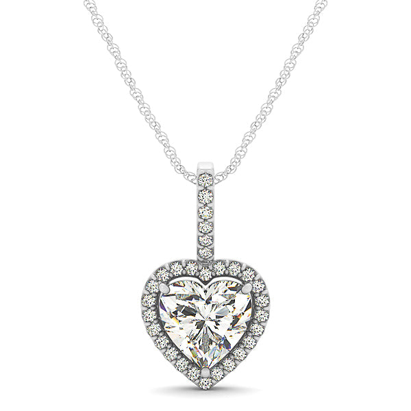 Multi-Diamond Round Pendant Necklace