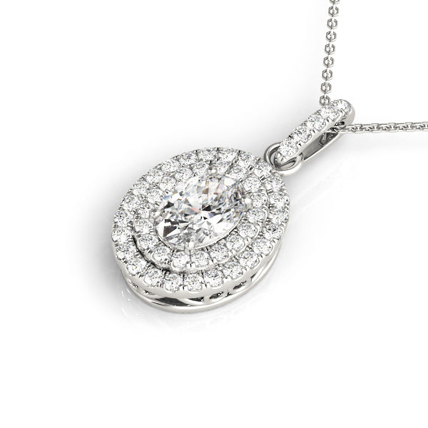 Diamond Halo Pendant