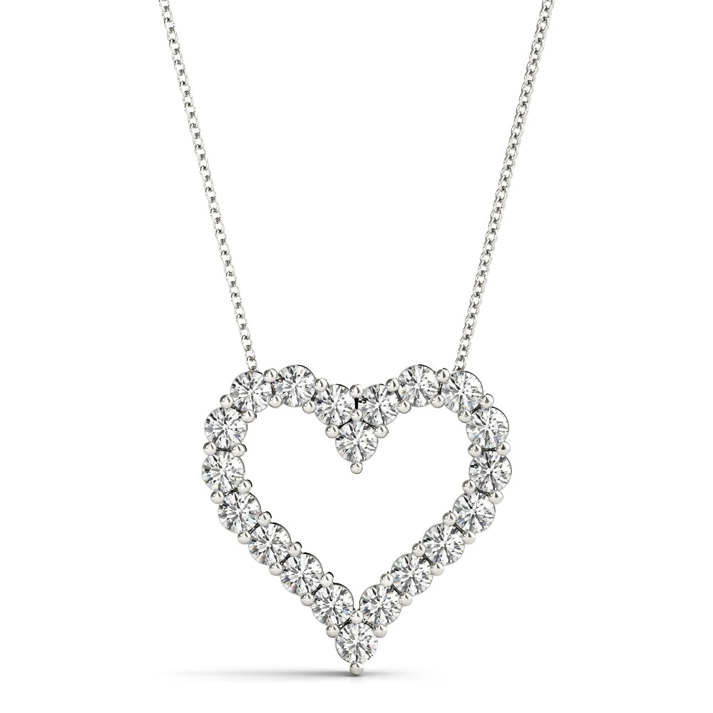 14K White Gold Diamond Fashion Pendant