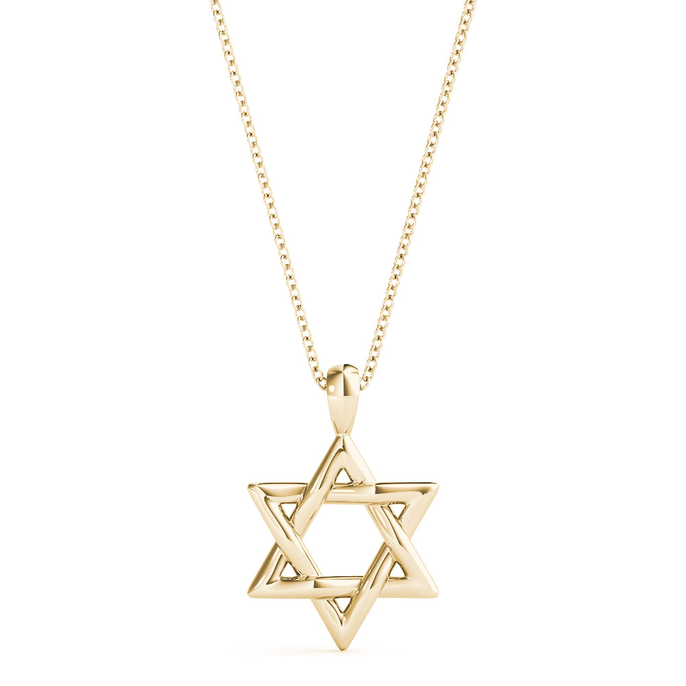 14K Yellow Gold Fashion Religious Pendant