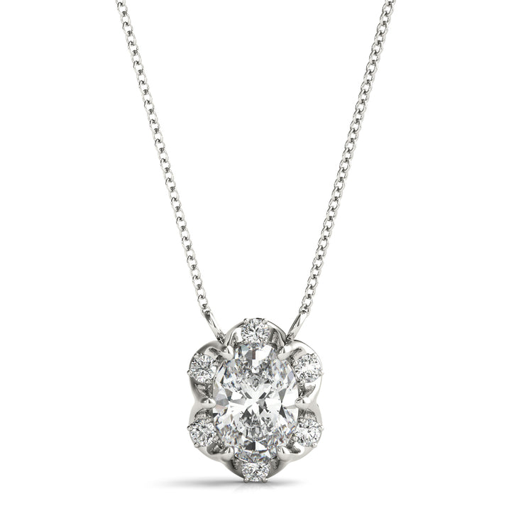 Diamond Halo Pendant