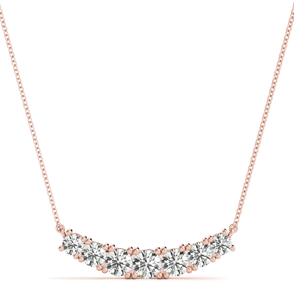 18K Rose Gold 7/8 ct tw Fashion Diamond Pendant