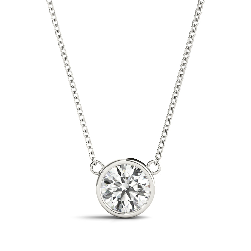 1.0 CT Round Diamond Solitaire Pendant