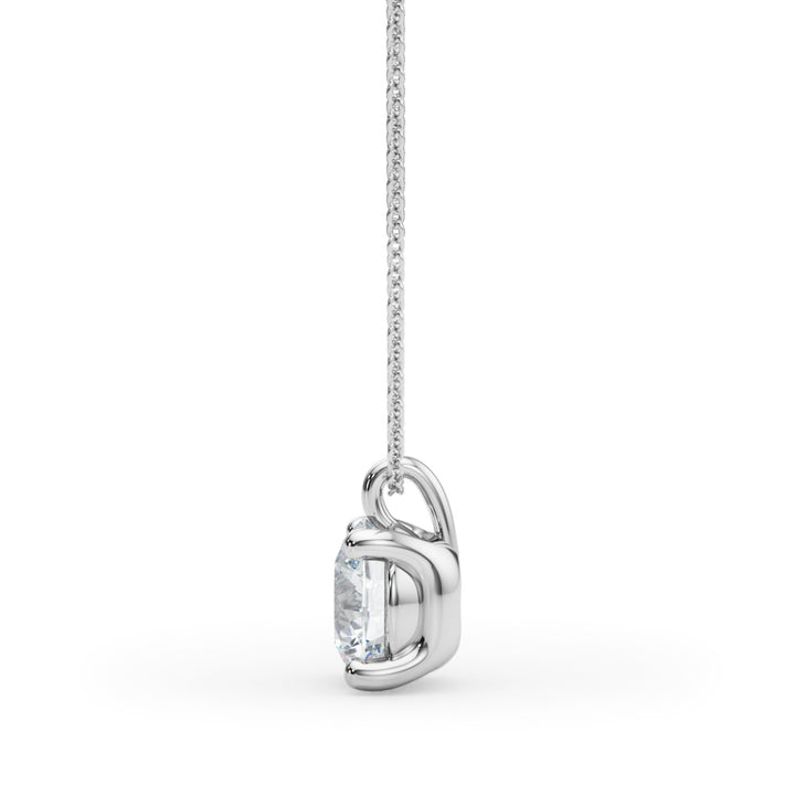 14K White Gold 1ct Round Diamond Ring