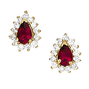 Multi-Diamond Round Stud Earrings