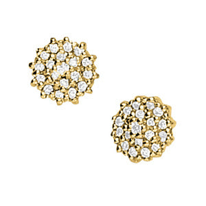 18K White Gold 2ctw Round Diamond Earrings
