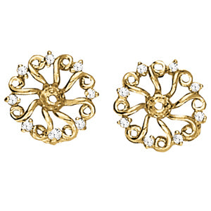 Platinum White Diamond Fashion Stud Earrings