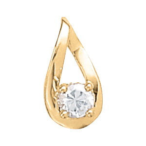 14K White Gold 1/4 CT Round Diamond Stud Earrings