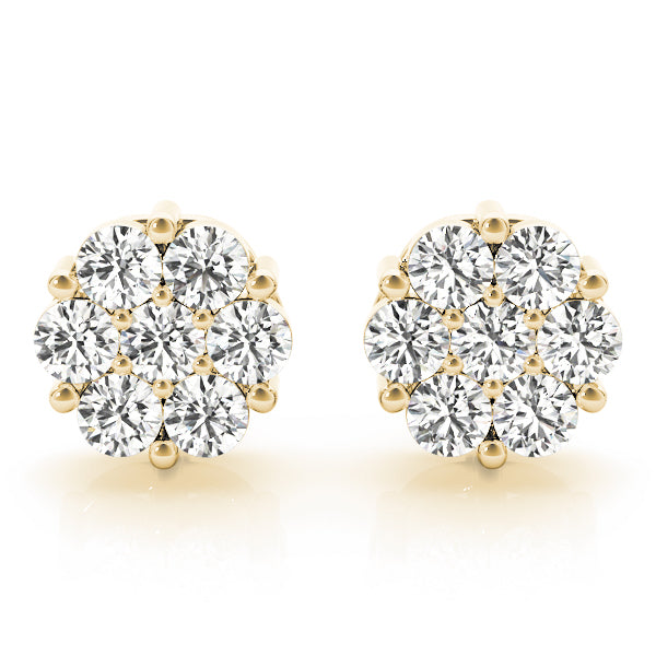 14K Yellow Gold 1/2 ct tw Fashion Diamond Earring