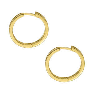 Round Diamond Hoop Earrings